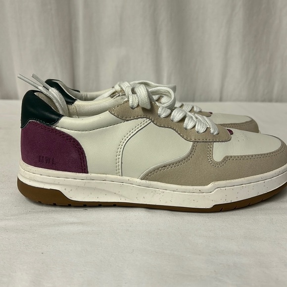 Madewell Court Low-Top Sneakers in Washed Nubuck and Suede, NH194, Sz 6 - Picture 4 of 5